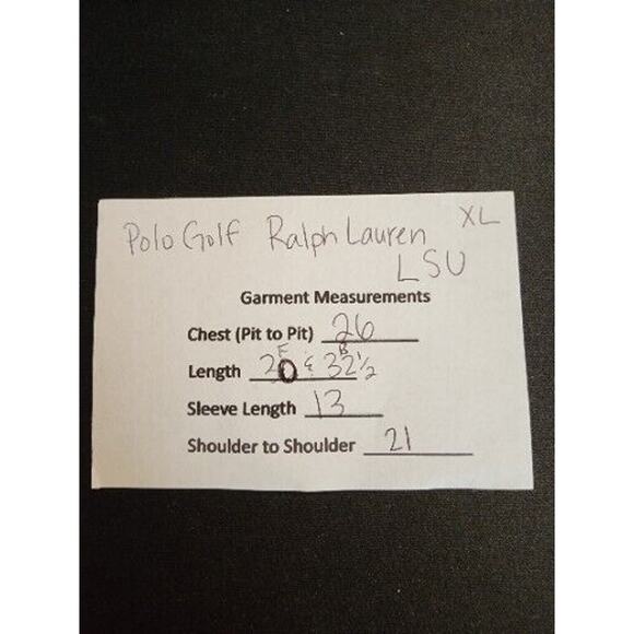 LSU TIGERS Polo GOLF Ralph Lauren Purple Sz XL Embroidered "LSU" Gameday Attire - Picture 6 of 6